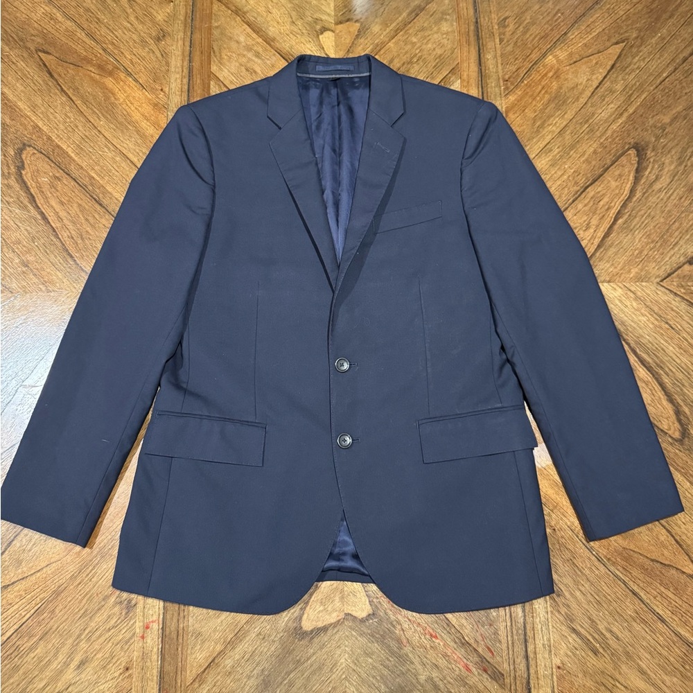 J. Crew ludlow Loro Piana Blue Sport Coat with Notched Lapels